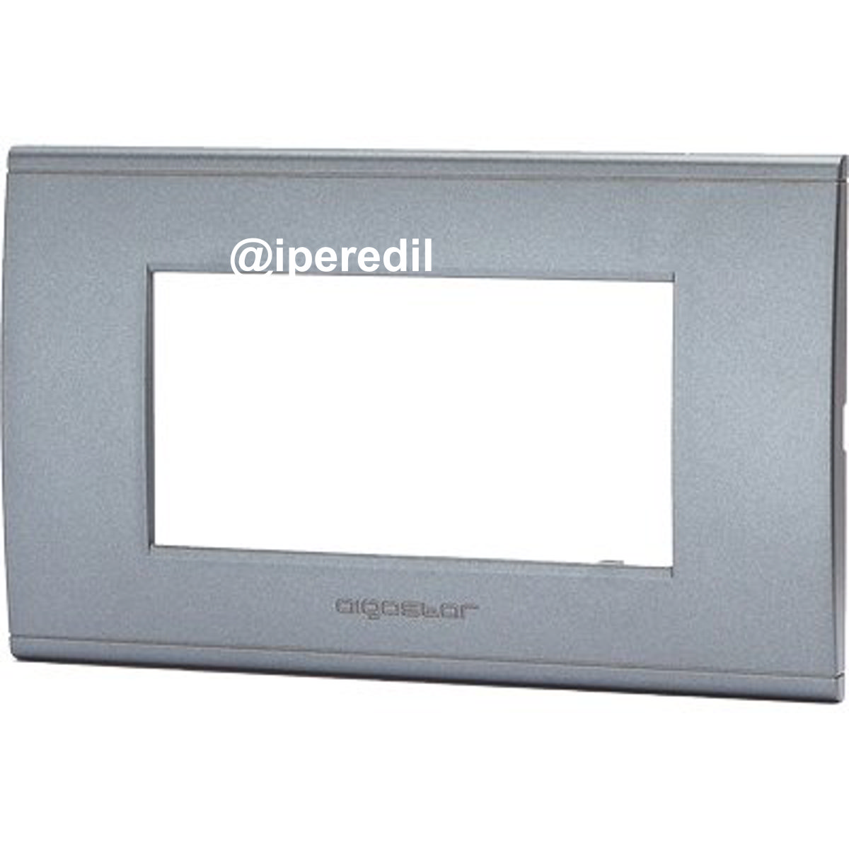 PLACCA COPRIFRUTTI ABL GRIGIO SCURO POSTI 4 MM 140X85