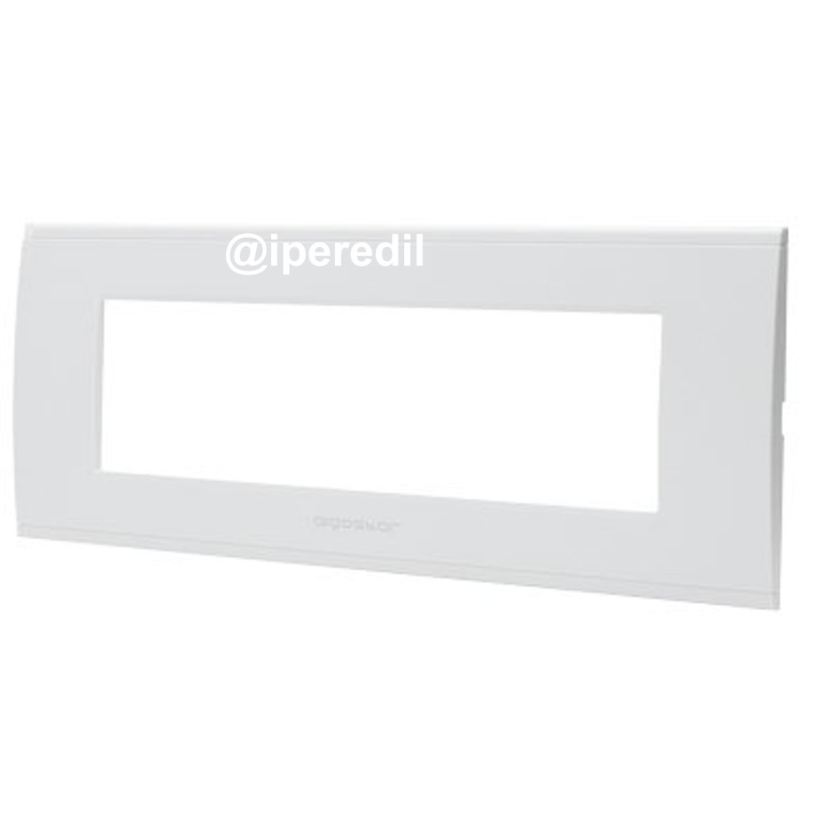 PLACCA COPRIFRUTTI ABL BIANCO POSTI 7 MM 208X85