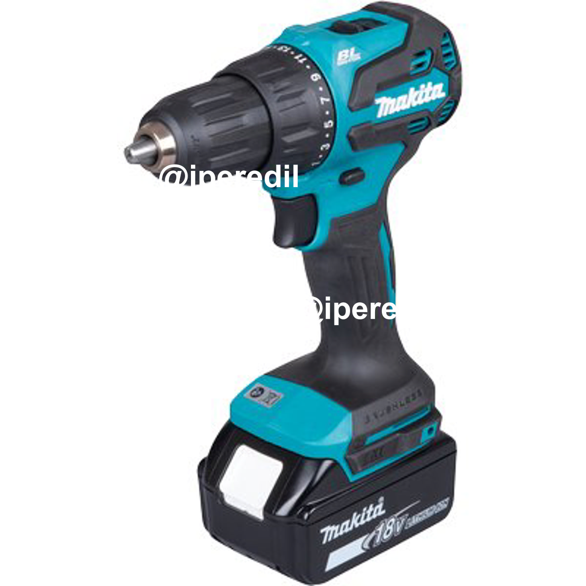 TRAPANO AVVIT PERCUS BATTERIA DHP490RTJ MAKITA VOLT 18X2 AH 5,0 + VALIGIA - 07413063