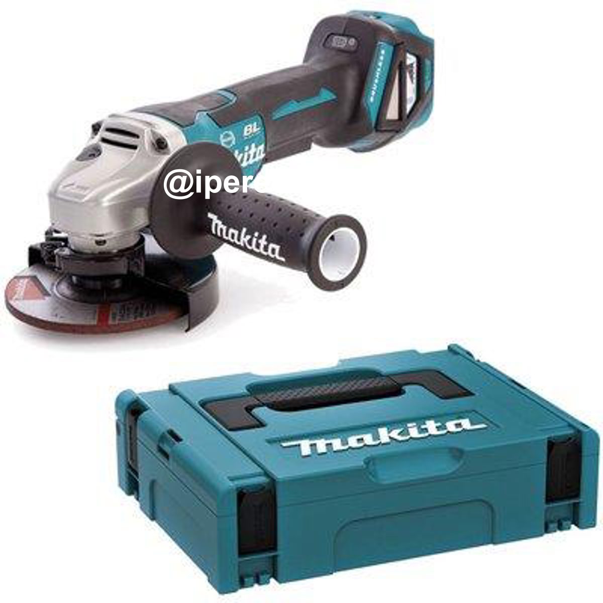 SMERIGLIATRICE ANGOLARE BATTERIA DGA513ZJ MAKITA VOLT 18 MM 125 SOLO CORPO MACCHINA + VALIGIA - 07413434