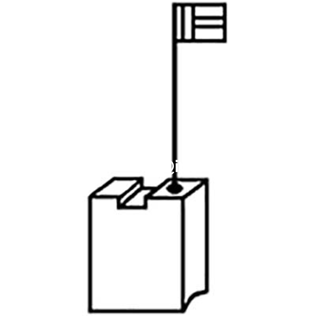 CARBONCINO BOSCH Z0140 PORTA GRAFITE MM 6,3X12,5 H.MM 22 CF=PZ 2 - 07414115