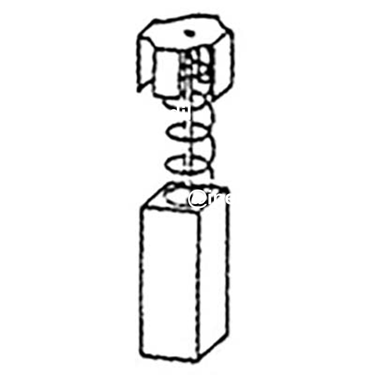CARBONCINO MAKITA Z0899.21 PORTA GRAFITE MM 6X 9 H.MM 12,5 CF=PZ 2 - 07414152
