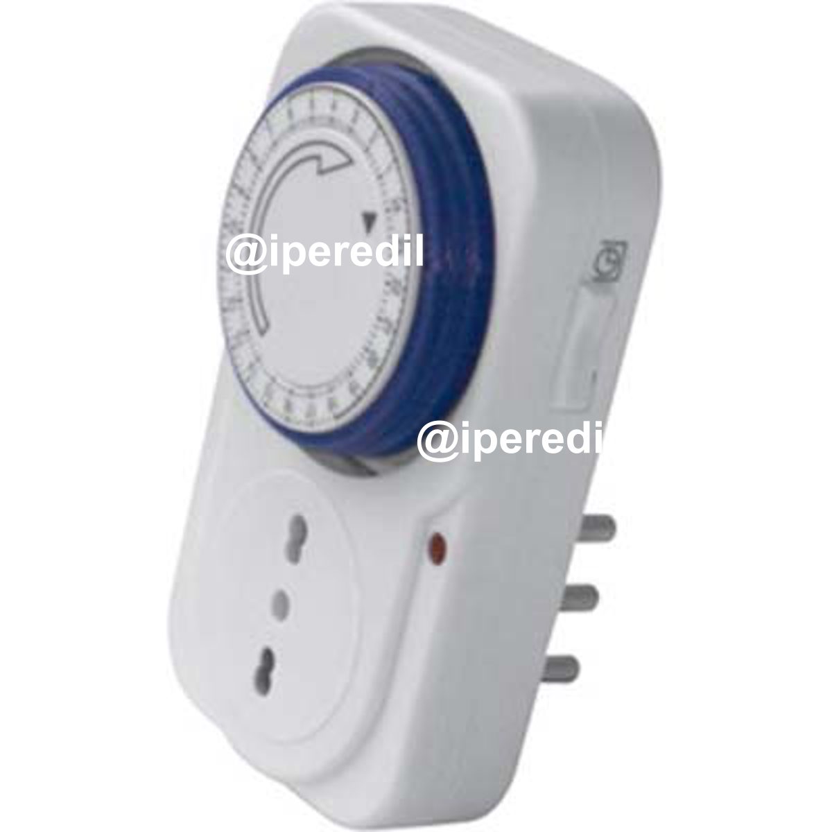 PRESA TEMPORIZZATA GIORNALIERA ELECTRALINE BIANCO 2P+T 16A BIPASSO