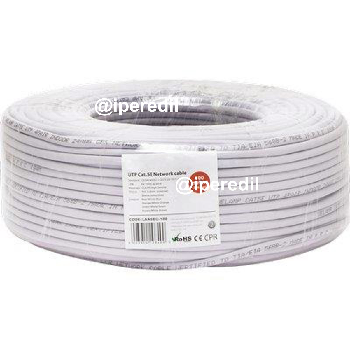 CAVO LAN UTP CAT.5E RAME/PVC GRIGIO N°FILI 8 CF=MT 100