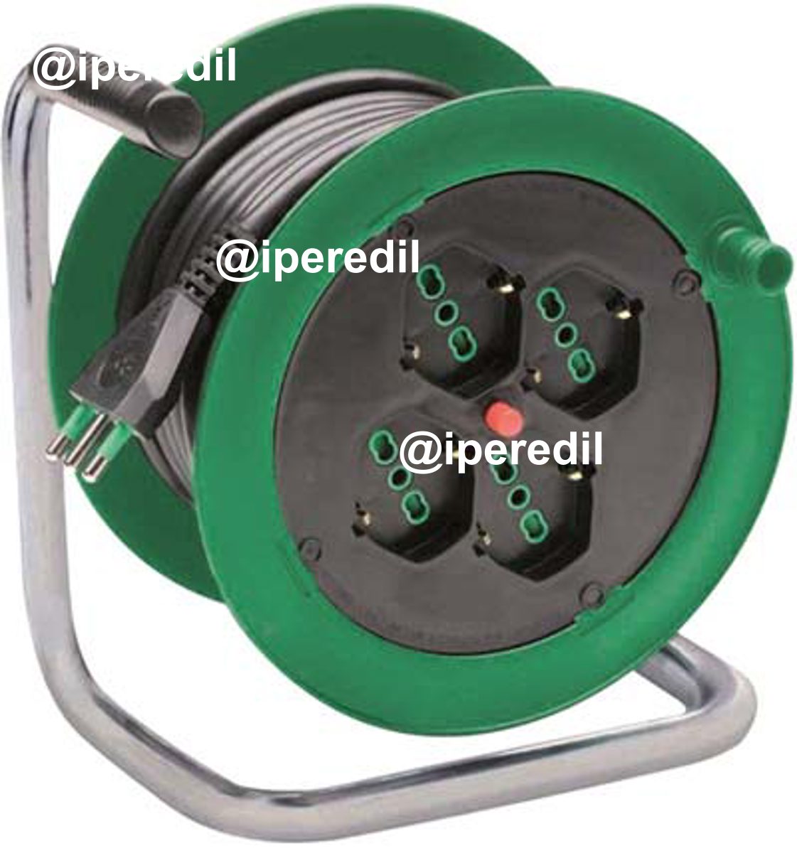 AVVOLGICAVO ONDINO FME 2P+T 16A BIPASSO SCHUKO X4 N°XMMQ 3X1,5 MT 15