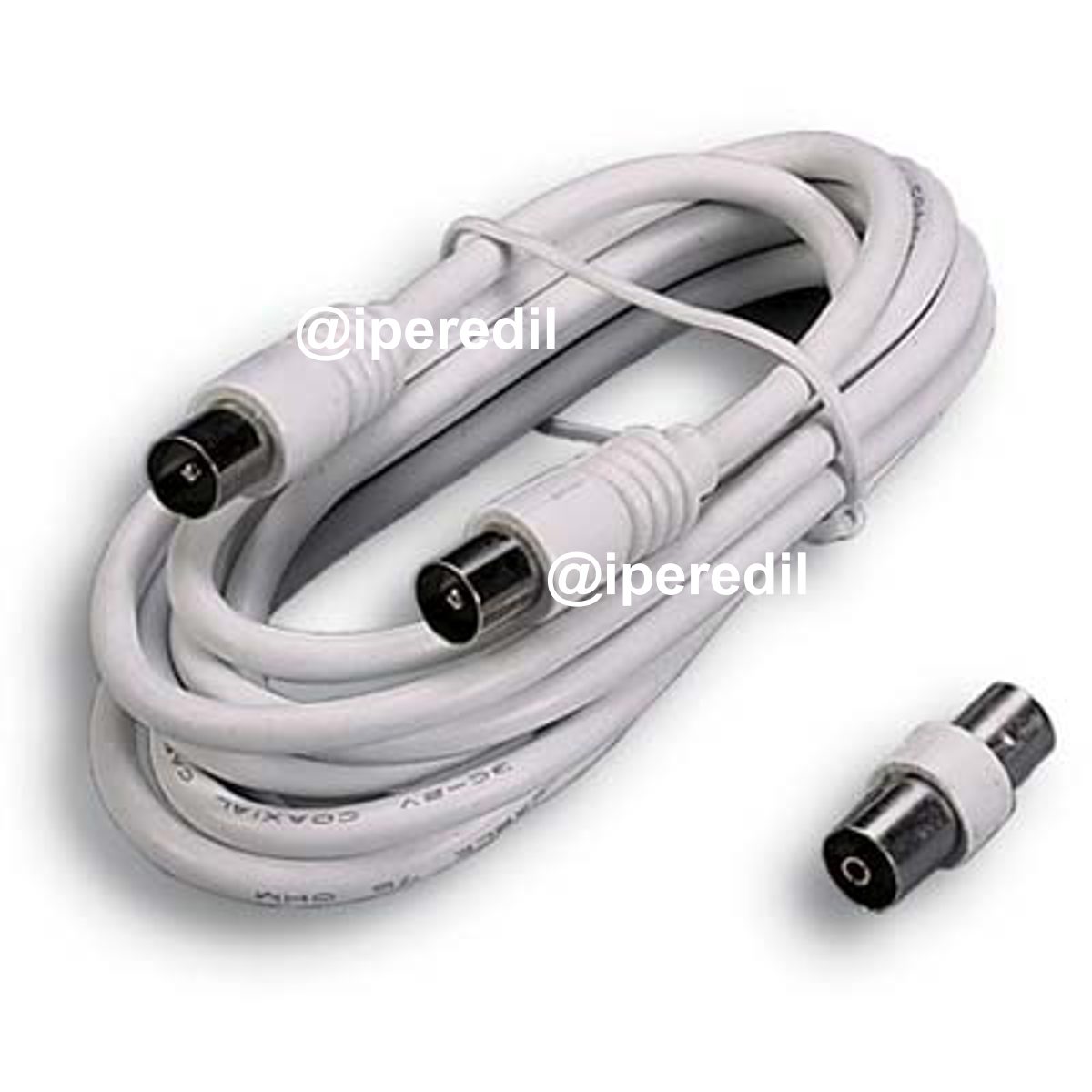 PROLUNGA COASSIALE TV + ADATTATORE FME SPINA DRITTA + PRESA DRITTA MM 9,5 OHM 75 MT 2