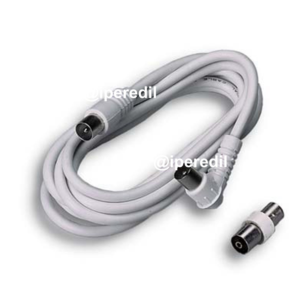 PROLUNGA COASSIALE TV + ADATTATORE FME SPINA DRITTA + PRESA 90° MM 9,5 OHM 75 MT 3