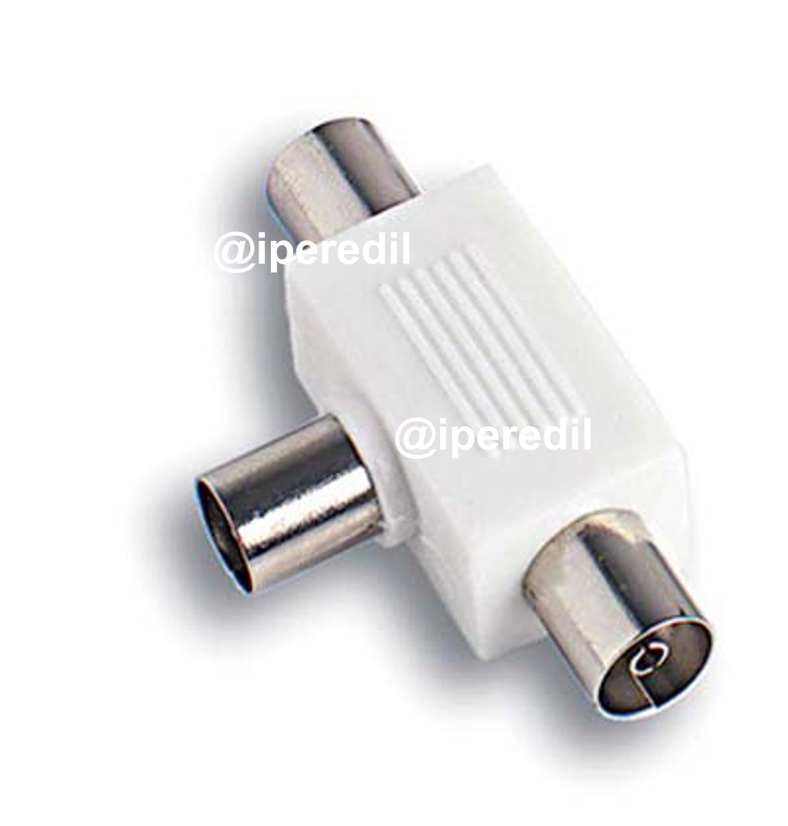 ADATTATORE DOPPIO COASSIALE TV FME SPINA - PRESE 2 MM 9,5 OHM 75