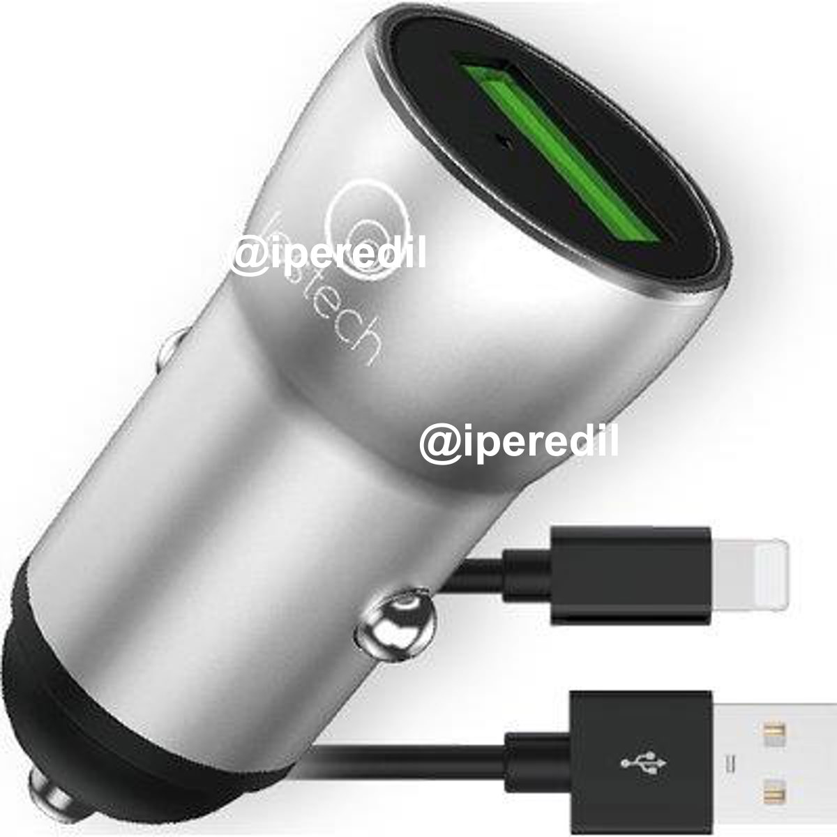 CARICABATTERIA SMARTPHONE AUTO LS-F LOSTECH LIGHTNING CORPO METALLO VOLT 12 A 2,0