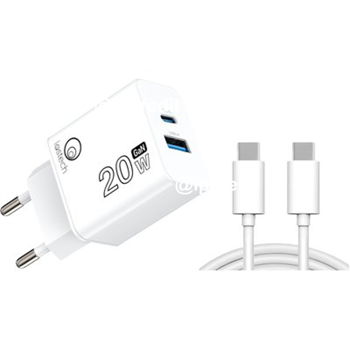 CARICABATTERIA SMARTPHONE RAPIDO LS-N LOSTECH TYPE-C BIANCO VOLT 220 + CAVO CM 100