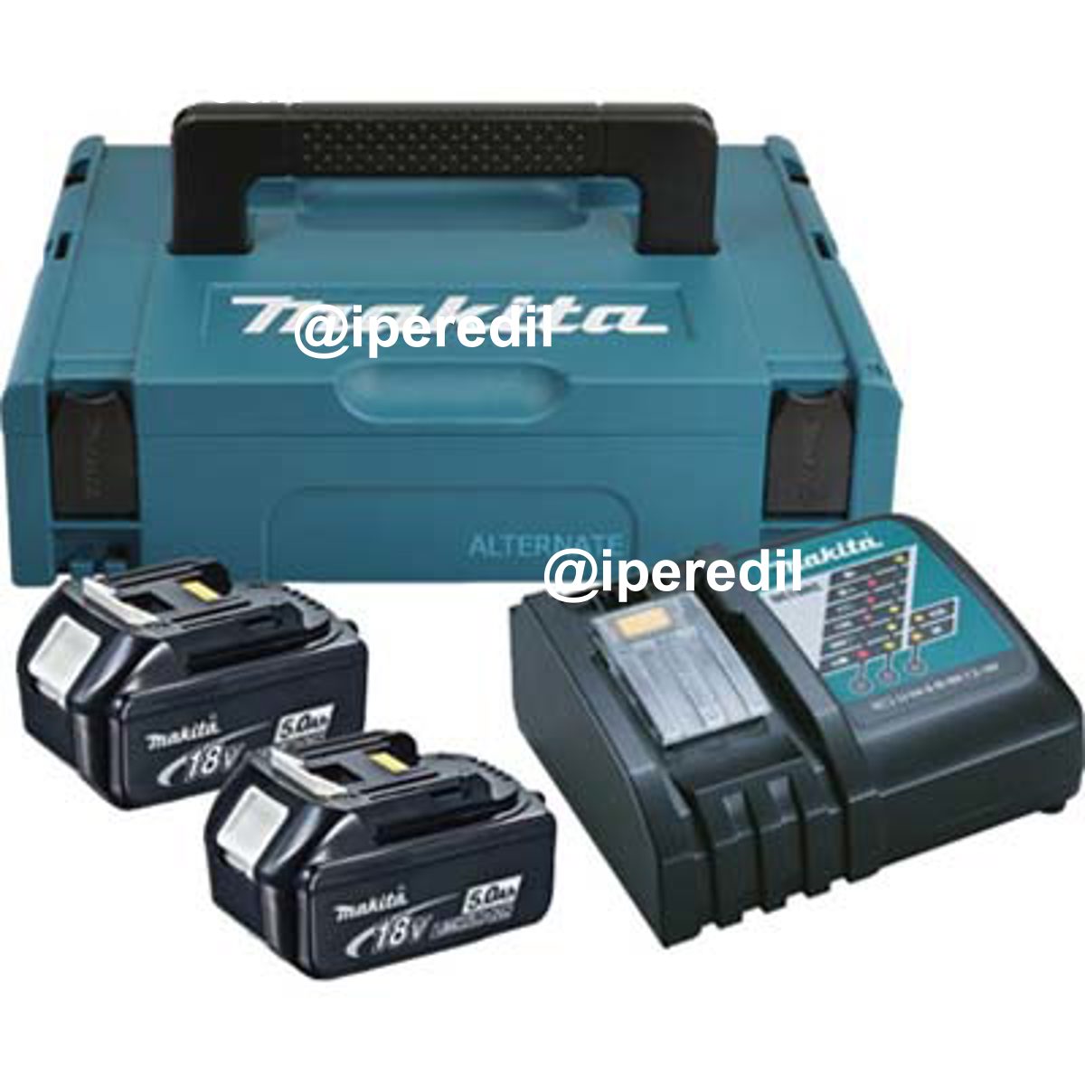KIT ENERGIA LITIO 197624-2 MAKITA VOLT 18X2 AH 5,0 + CARICABATTERIA