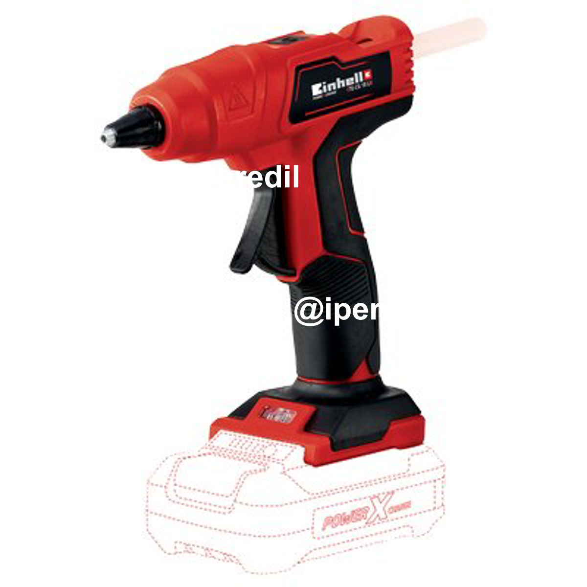 PISTOLA TERMOINCOLLANTE BATTERIA TE-GC 18 EINHELL V.18 X-CHANGE SOLO CORPO MACCHINA + ACC