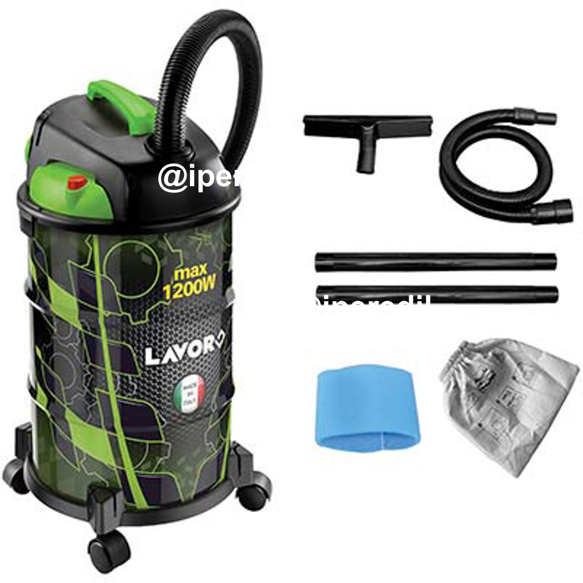 BIDONE ASPIRATUTTO RUDY 30S LAVORWASH VOLT 230 WATT 1200 LT 30