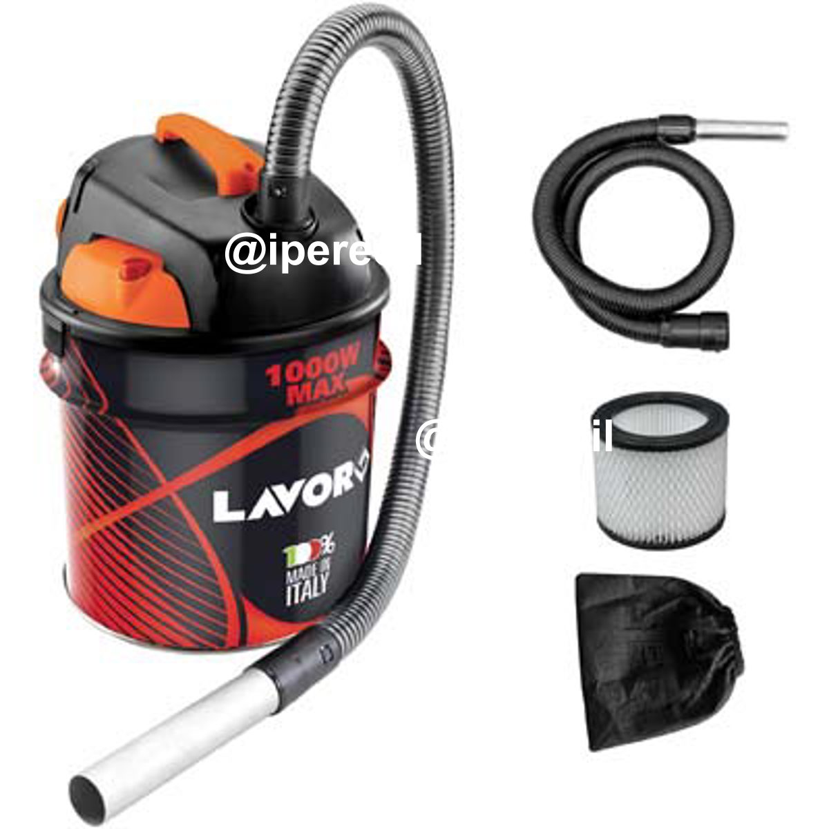 BIDONE ASPIRACENERE ASHLEY 901 LAVORWASH VOLT 230 WATT 1000 LT 18