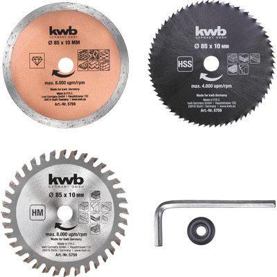 DISCHI SEGA CIRCOLARE MINI TC-CS 860 KWB MM 85 CF=PZ 5 - 07475314