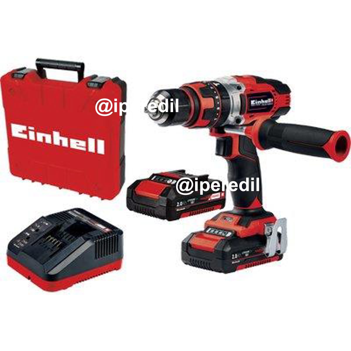 TRAPANO AVVIT PERCUS BATTERIA TE-CD18-48LI EINHELL VOLT 18X2 AH 2 X-CHANGE +VALIGIA - 07475382