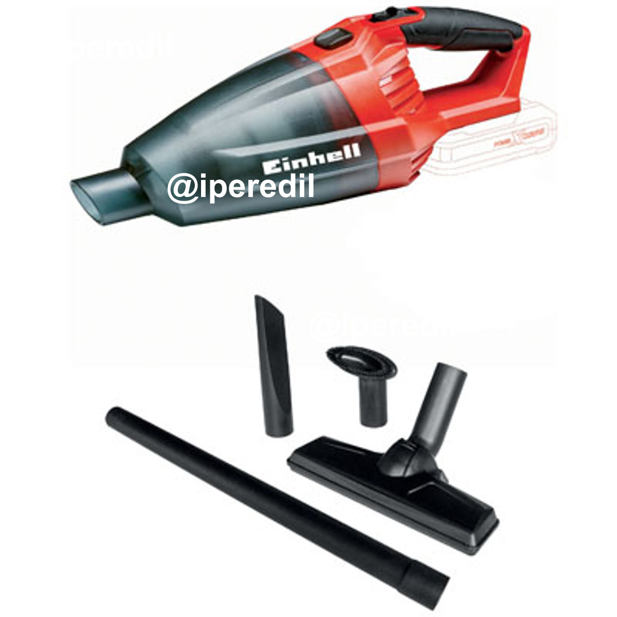 ASPIRATORE BATTERIA TE-VC 18 LI SOLO EINHELL VOLT 18 X-CHANGE SOLO CORPO MACCHINA