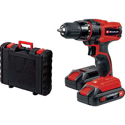 TRAPANO AVVIT BATTERIA TC-CD 18-2 2X1,5 LI EINHELL VOLT 18X2 AH 1,5 + VALIGETTA - 07475433