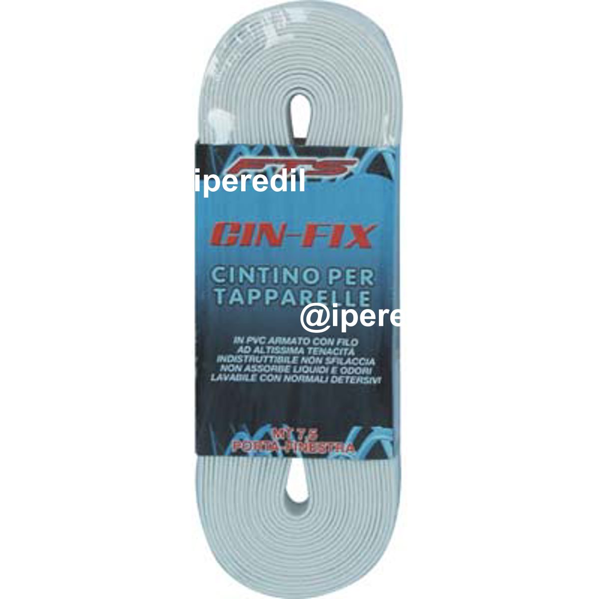 CINTINO AVVOLGIBILI PVC BIANCO MM 22 MT 7,5