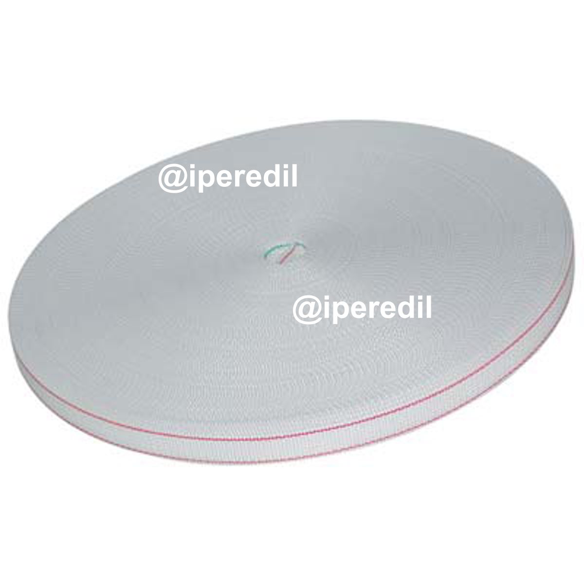 CINTINO AVVOLGIBILI PP BIANCO RIGHE ROSSE MM 22 GR/MT 25 MT 50
