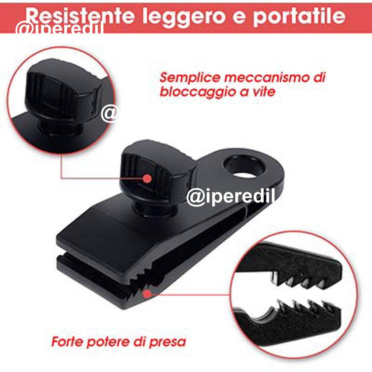 PINZA TENDI TELO HAND CM 8,5X3X3 CF=PZ 4