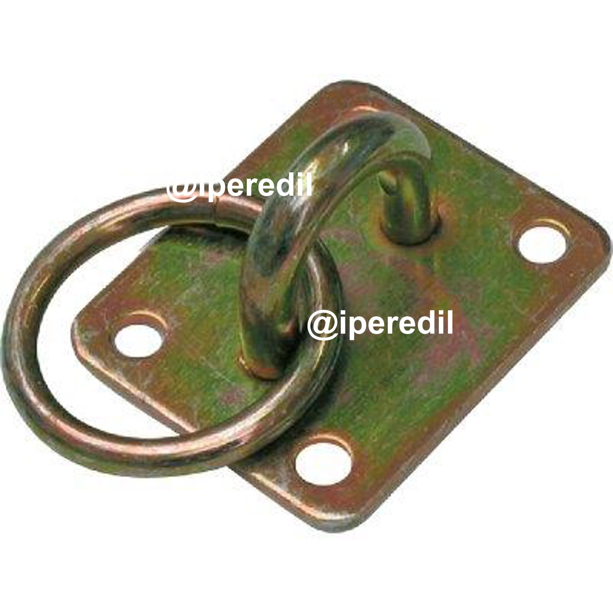 CAVALLOTTO FISSO TONDO + ANELLO 925 ZINCATO GIALLO S.MM 8,0 MM 20X 21