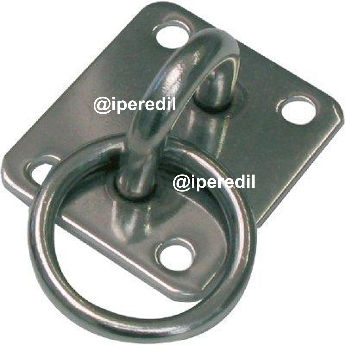 CAVALLOTTO FISSO TONDO + ANELLO 925I ACCIAIO INOX S.MM 8,0 MM 20X 21