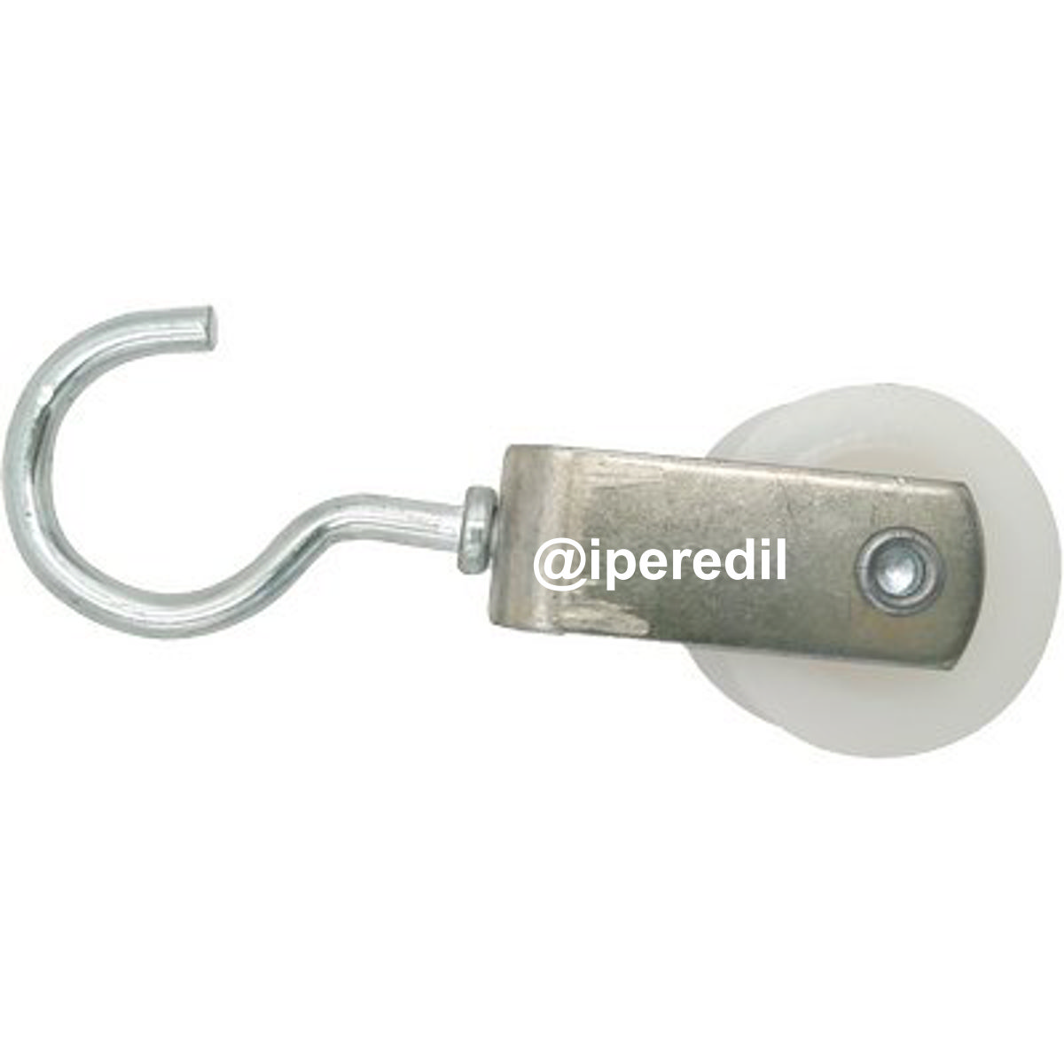 CARRUCOLA NYLON + GANCIO SELF INOX D.MM 40
