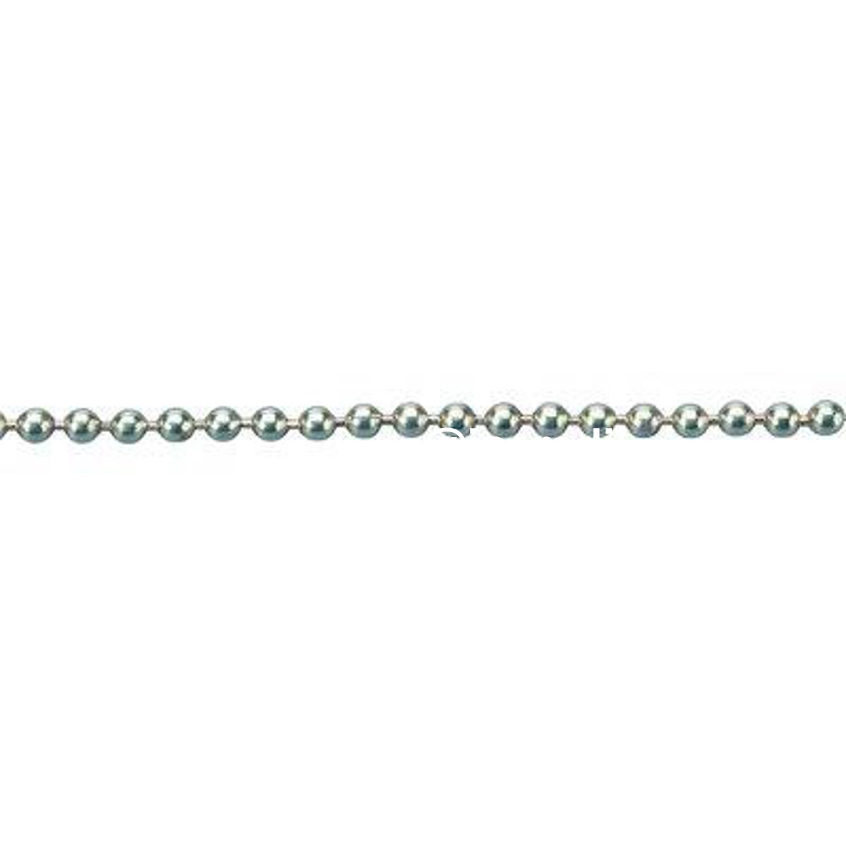 CATENA A PERLINE CROMATA D.MM 3,6 MT 25