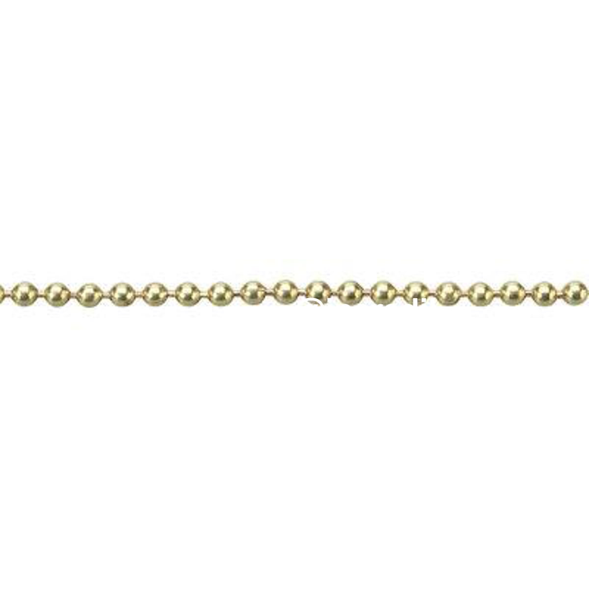 CATENA A PERLINE OTTONATA D.MM 3,6 MT 25