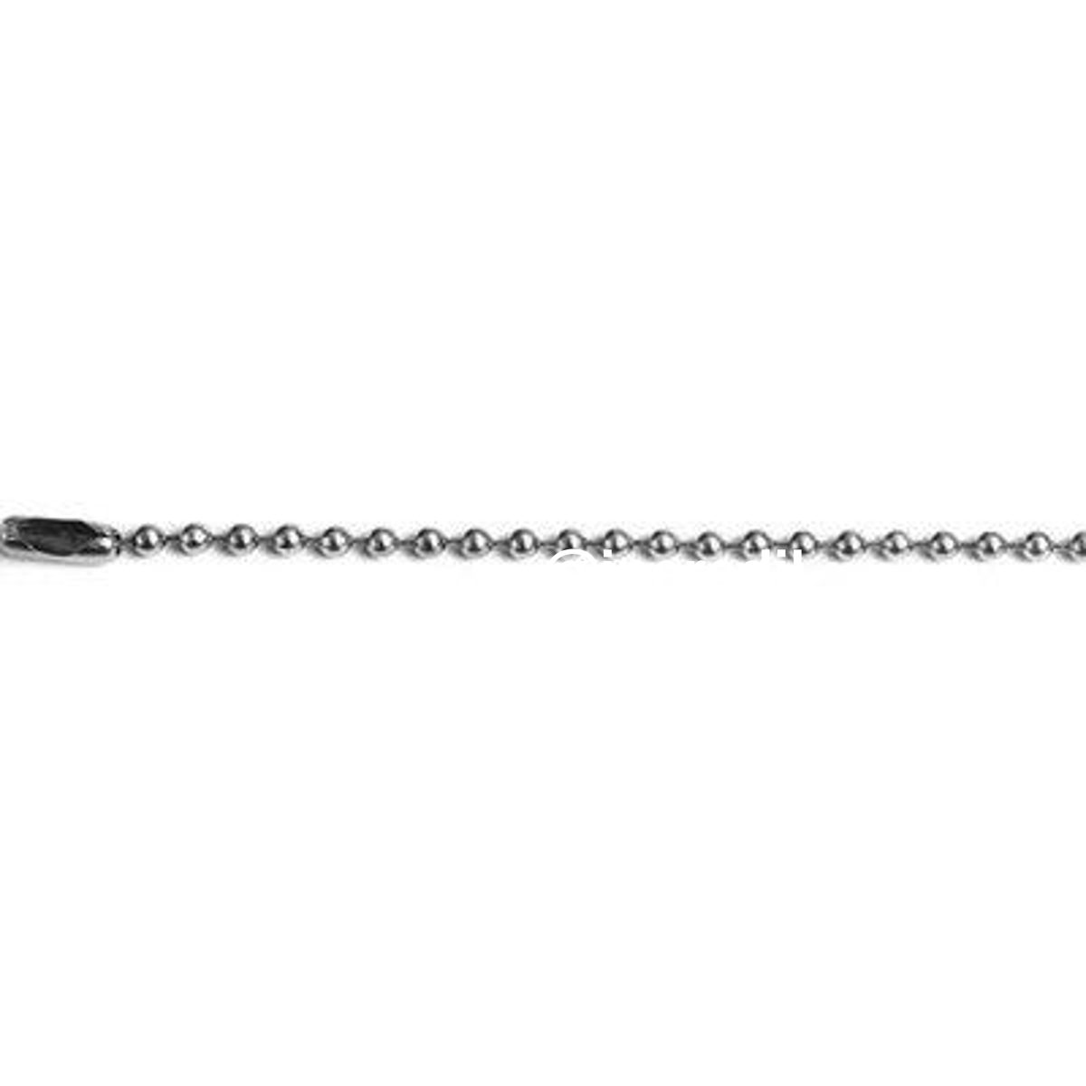CATENA A PERLINE + CHIUSURA SELF CROMATA D.MM 3,2 MT 2 CF=PZ 3