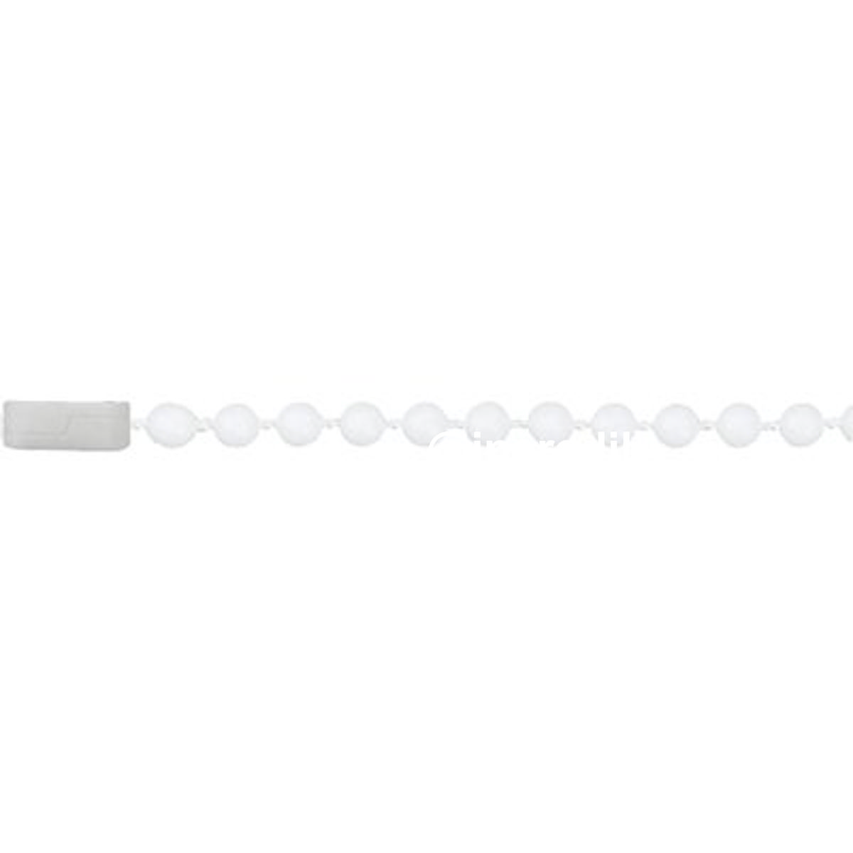 CATENA A PERLINE + CHIUSURA SELF BIANCA D.MM 4,5 MT 2 CF=PZ 3