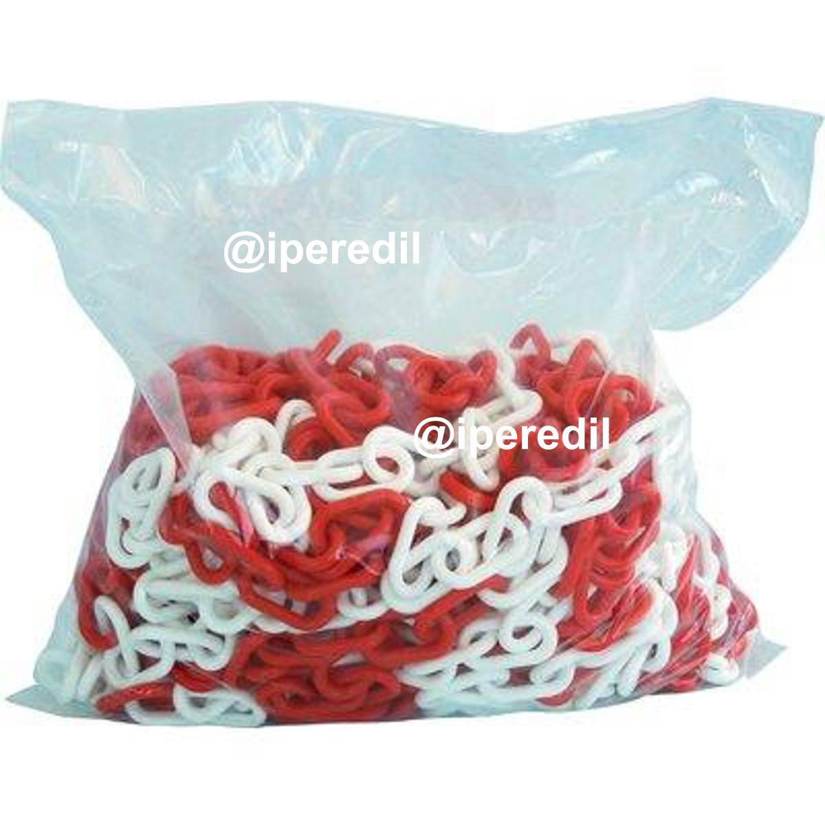 CATENA SEGNALETICA PLT BIANCO/ROSSO D.MM 8 MT 25