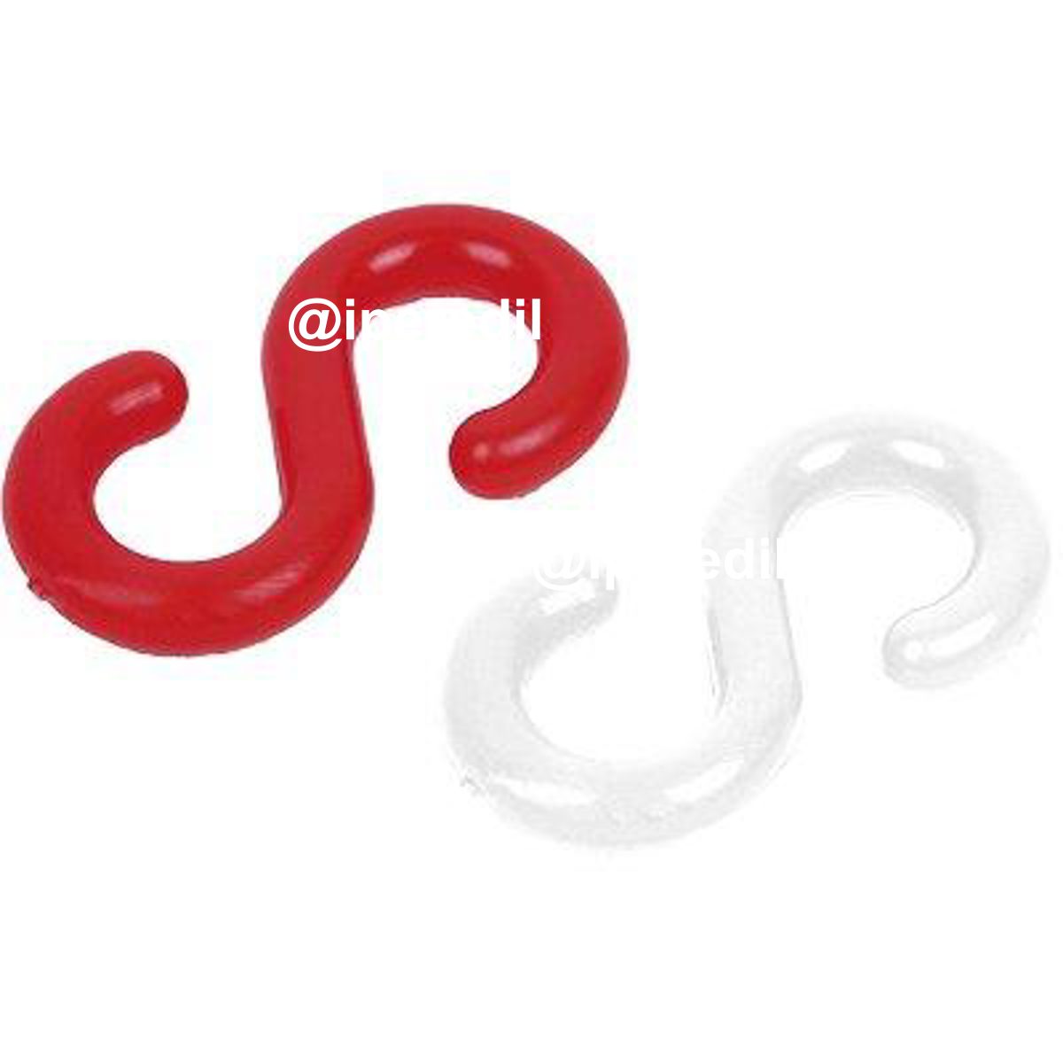 GANCIO S X CATENA SEGNALETICA HAND PLT BIANCO/ROSSO D.MM 5 CF=PZ 2