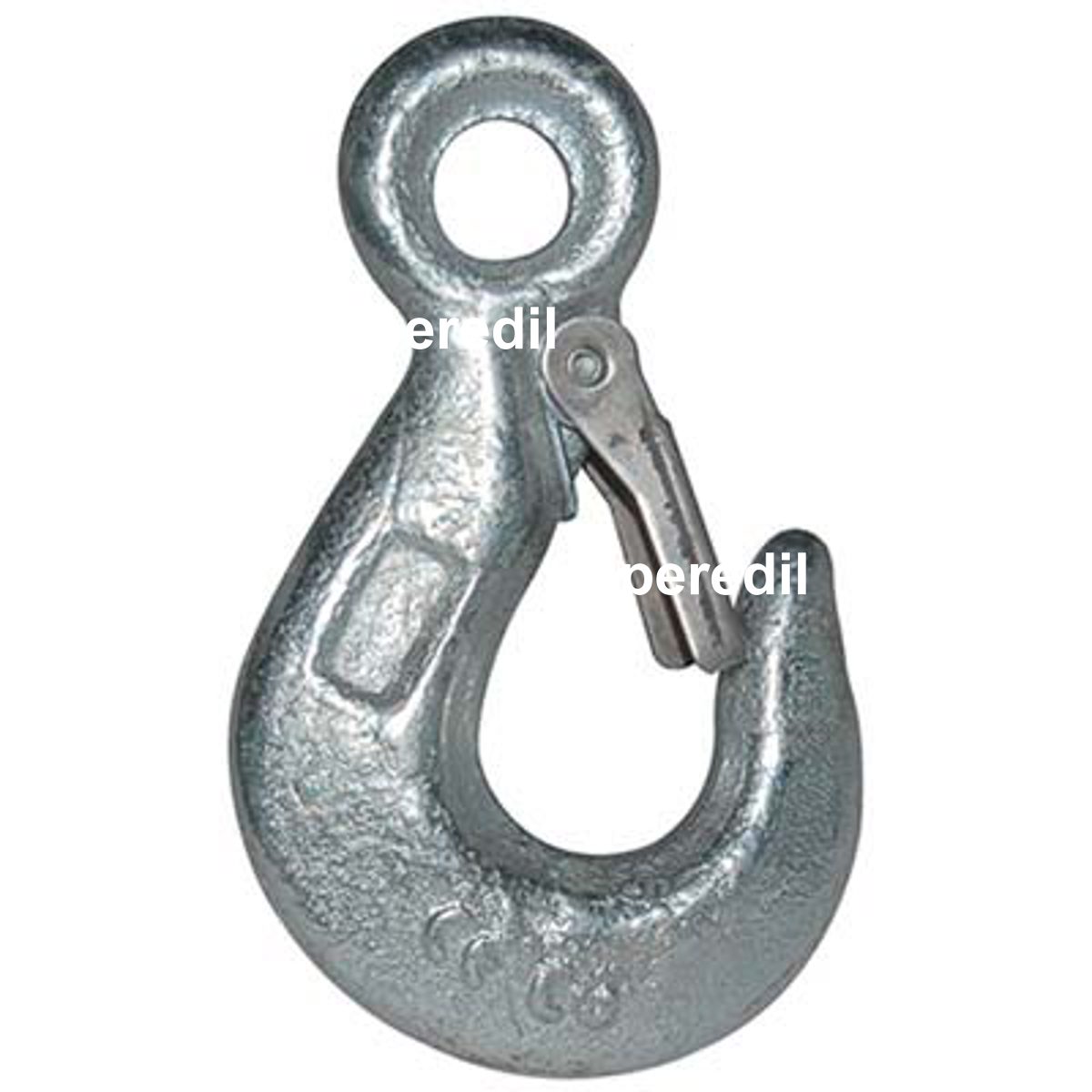 GANCIO SOLLEVAMENTO FISSO ZINCATO CON SICURA CERTIFICATO CE KG 500