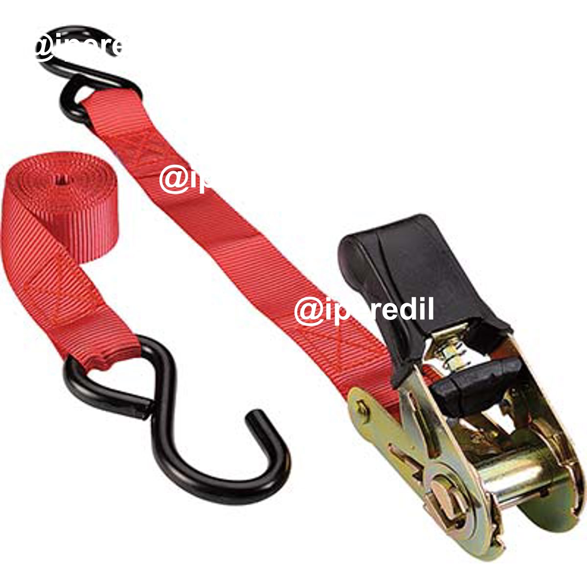 CINGHIA A TRAZIONE 2 GANCI + CRIC EFFE L.MT 5 H.MM 25 KG 350