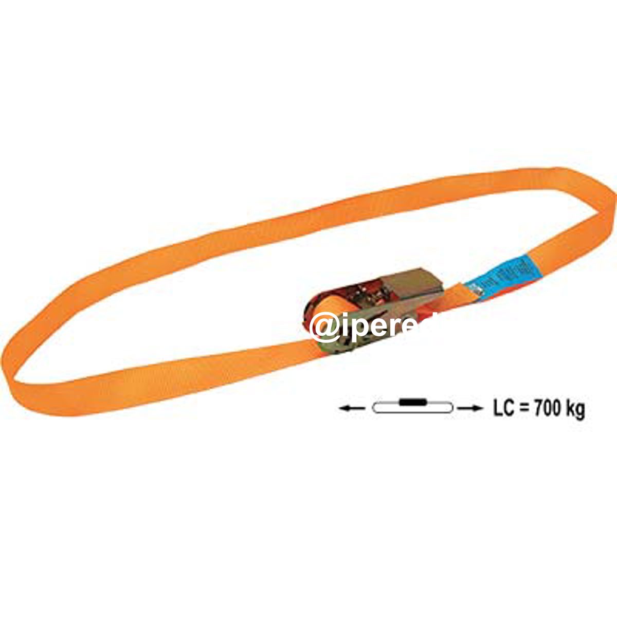 CINGHIA AD ANELLO + CRIC EFFE L.MT 5,0 H.MM 25 KG 700