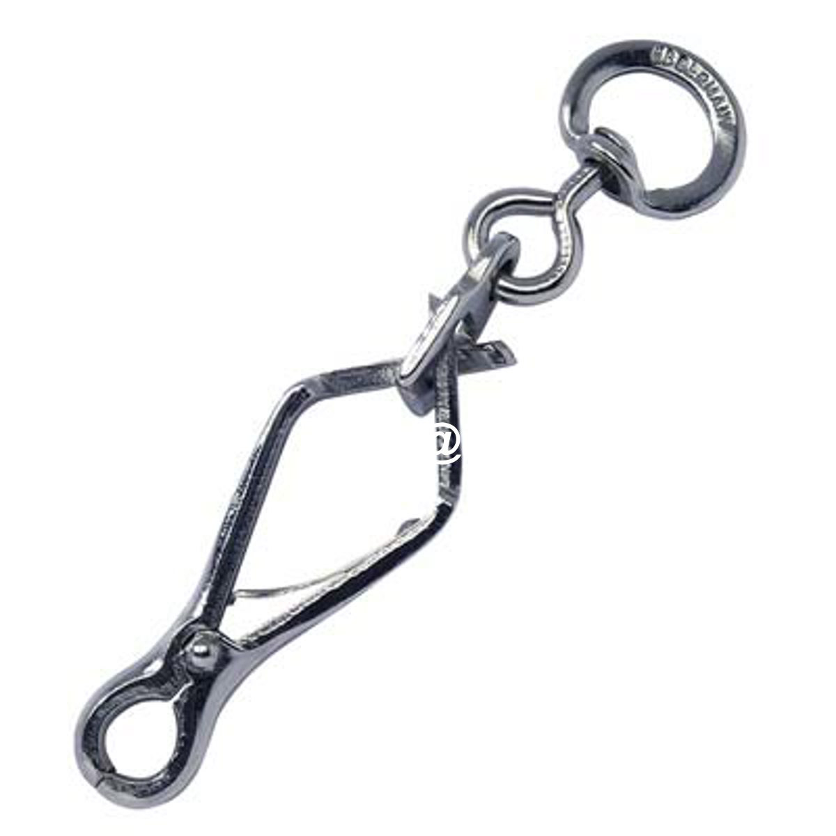 MOSCHETTONE X GUINZAGLIO A PINZA NICHELATO KONG L.MM 60+1/2