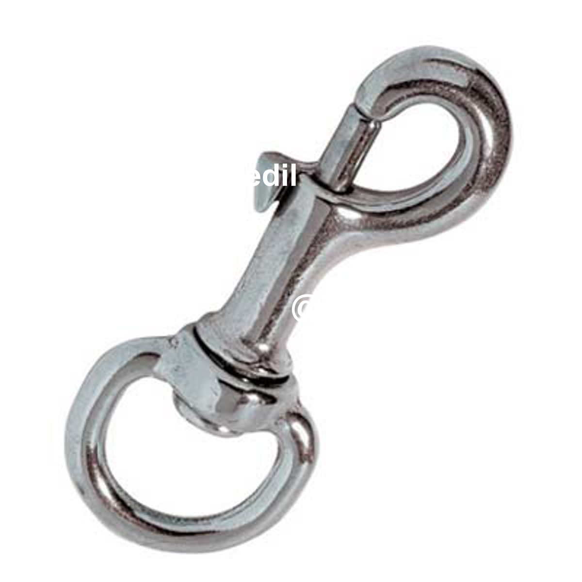 MOSCHETTONE REDINE OTTONE NICHELATO WORKIT + GIRELLO L.MM 68+1/2