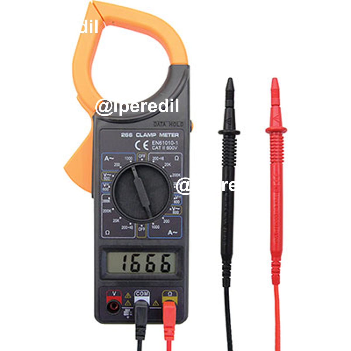 PINZA AMPEROMETRICA + TESTER DIGITALE AC CC CONTINUITA RESISTENZA