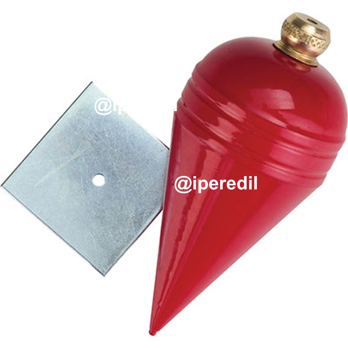 PIOMBO A PERA + PIASTRINA ACCIAIO VERN GR 500