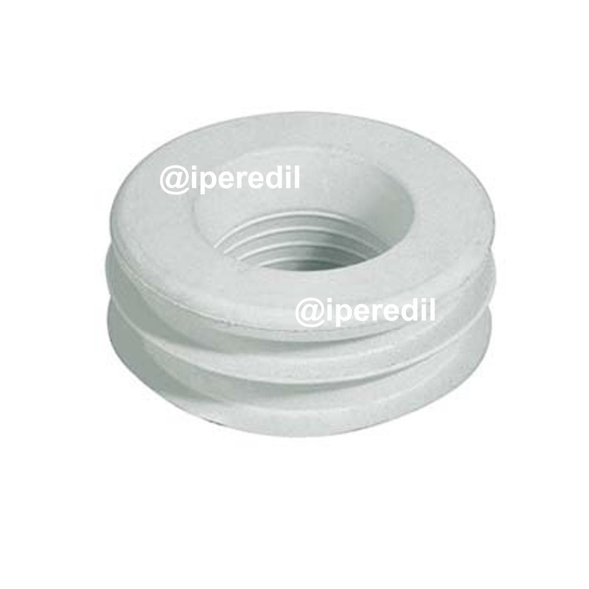 MORSETTO WC GOMMA BIANCA MM 60X30