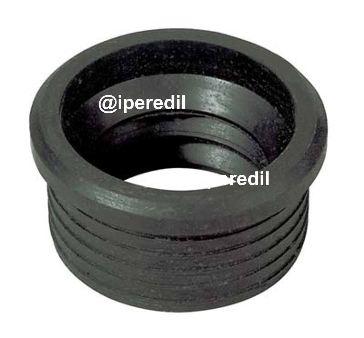 MORSETTO CURVA TECNICA GOMMA NERA MM 50X40