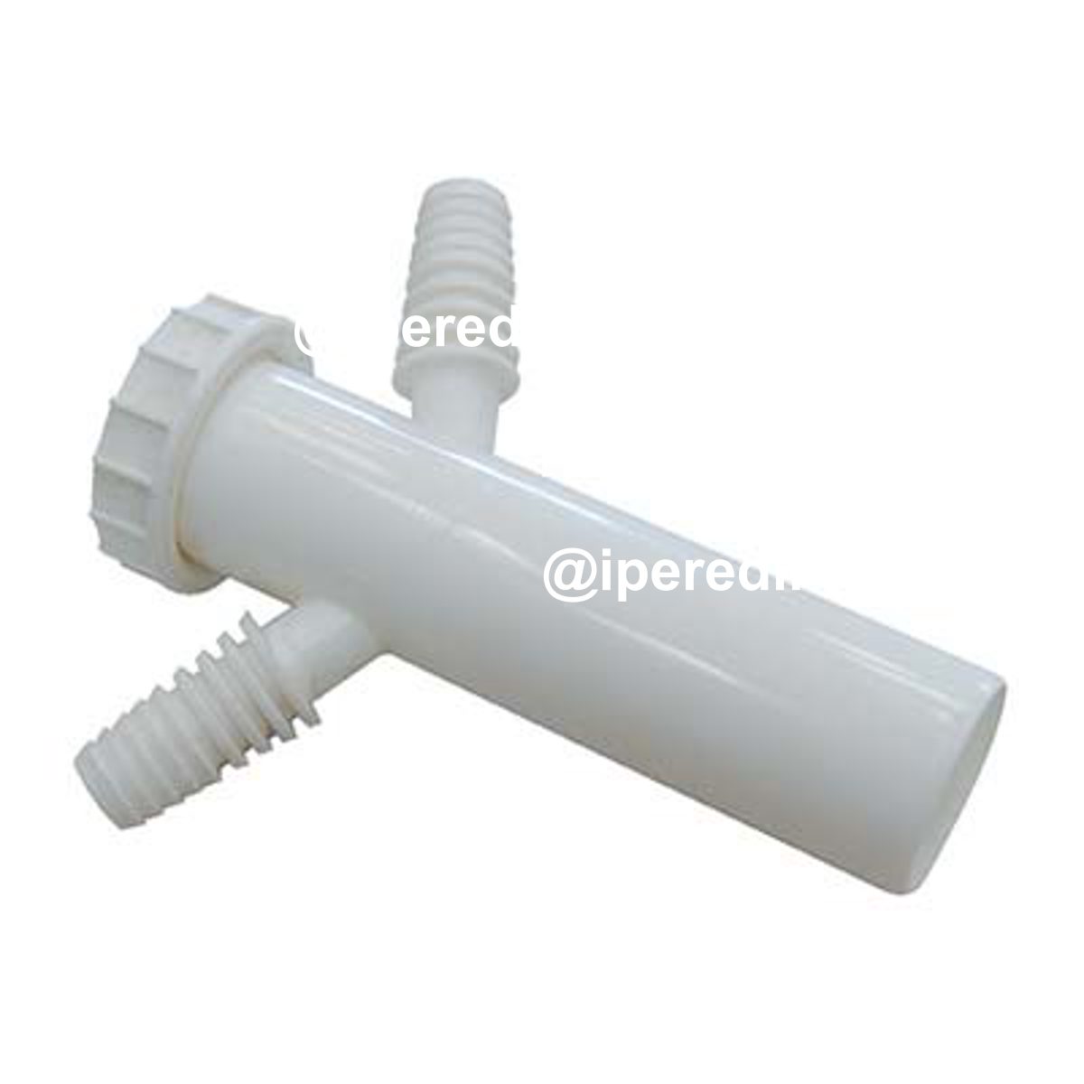 CANOTTO PP + GHIERA + 2 ATTACCHI BIANCO MM 40 1"1/2