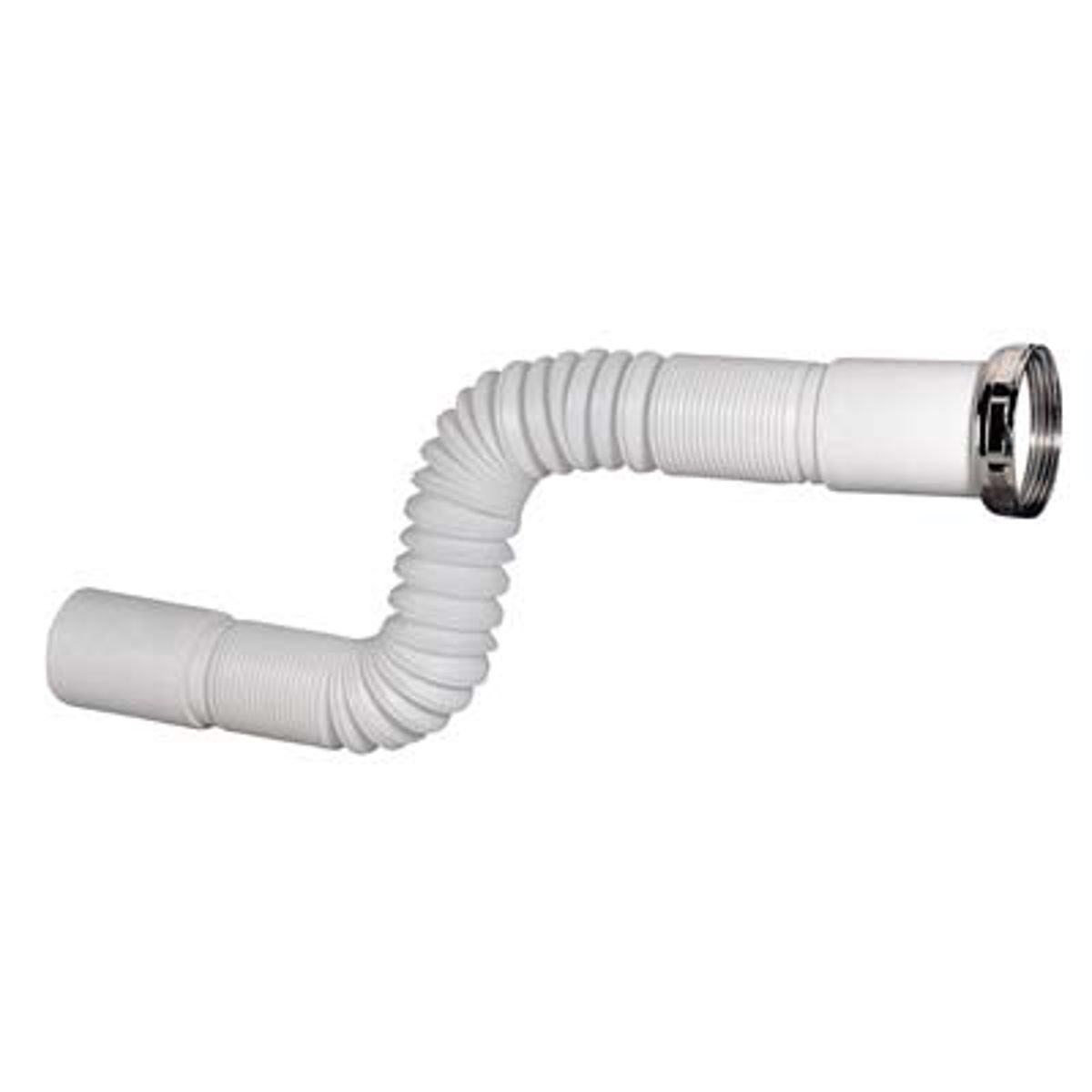 CANOTTO PP FLESSIBILE + GHIERA BIANCO MM 40/32X1"1/4 CM 30/80