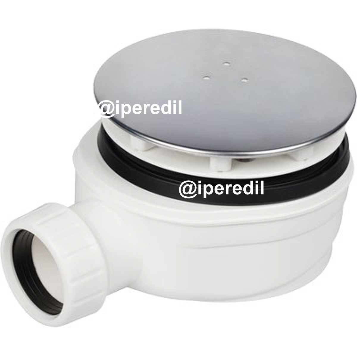 PILETTA DOCCIA SIFONATA RIBASSATA PP INOX H.MM 60 1"1/2