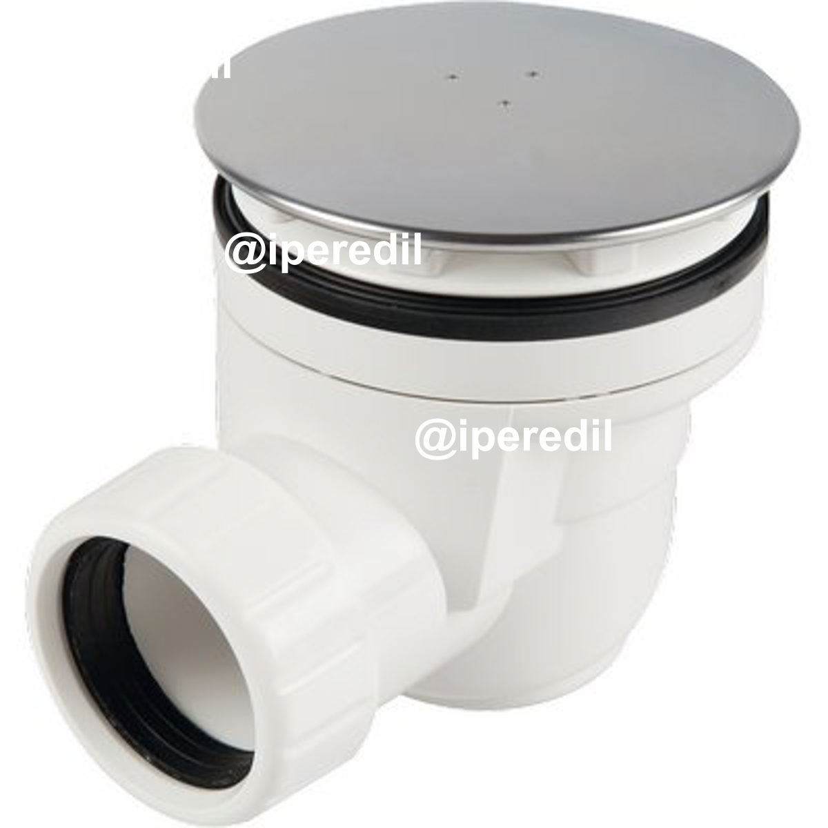 PILETTA DOCCIA SIFONATA PP INOX 1"1/2