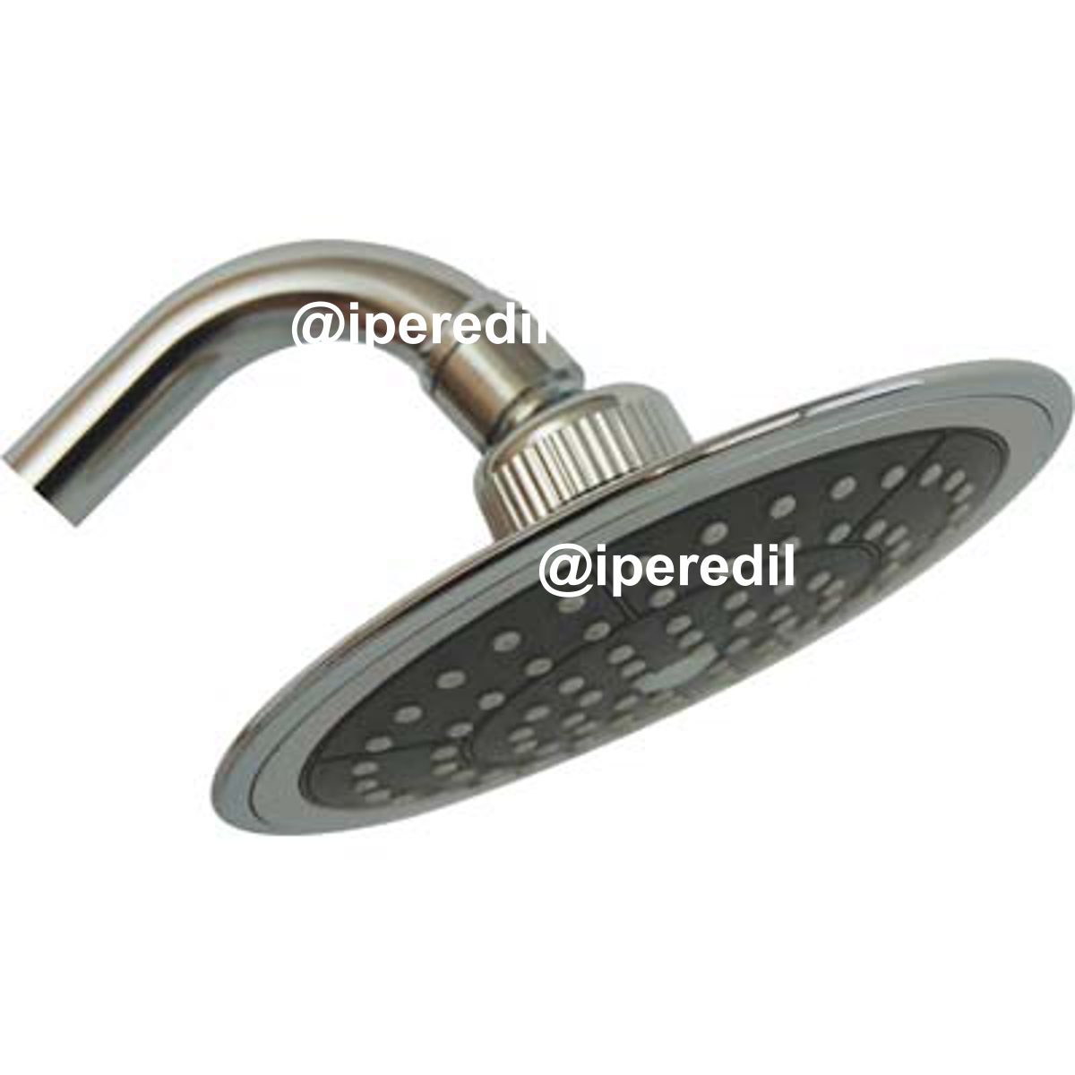 SOFFIONE DOCCIA + SNODO ROUND ABS CROMATO 1/2F MM 150 - 07709220