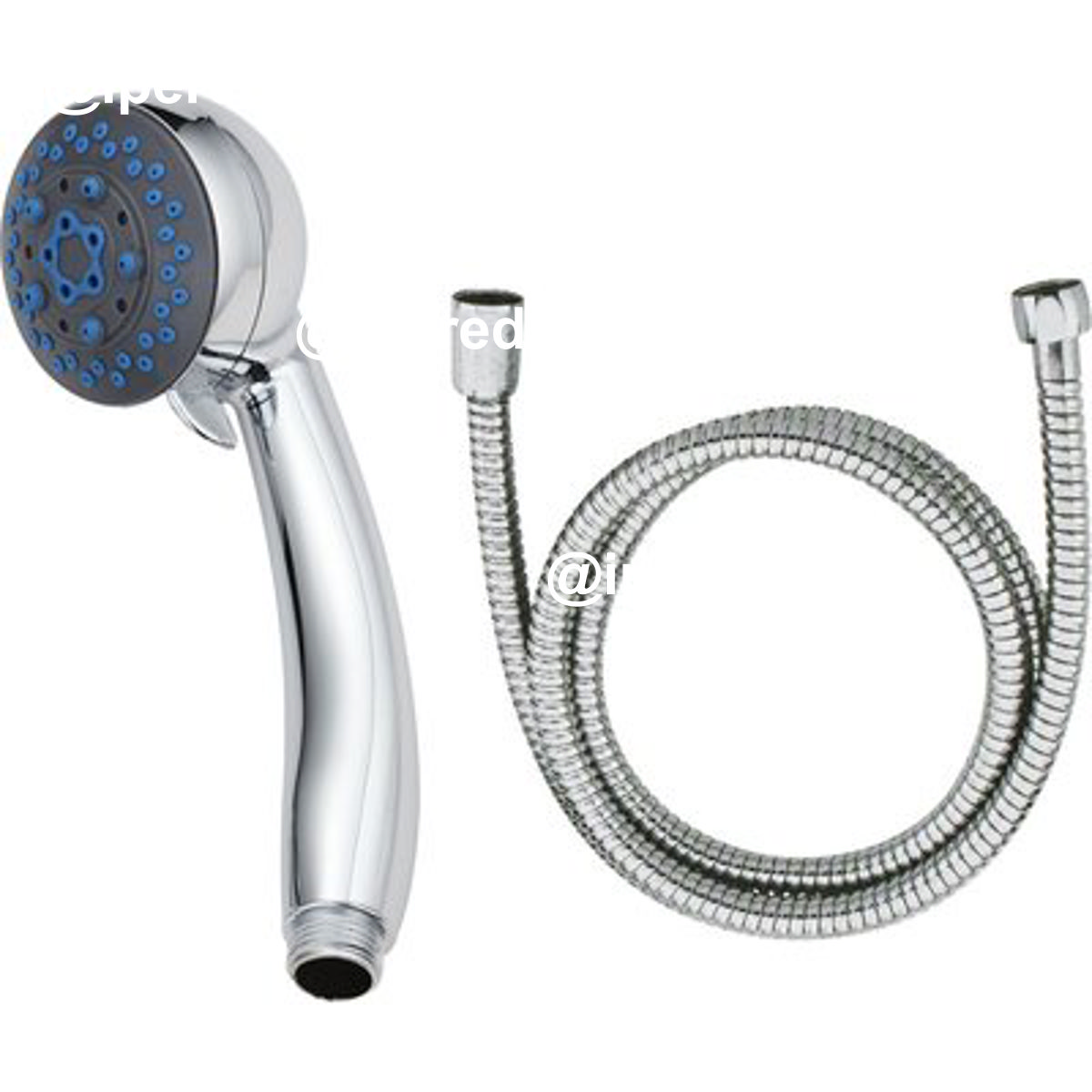DOCCETTA 3 GETTI GERANIO EFFE ABS CROMATO 1/2M MM 74 + SUPPORTO E CORDELLA - 07709334