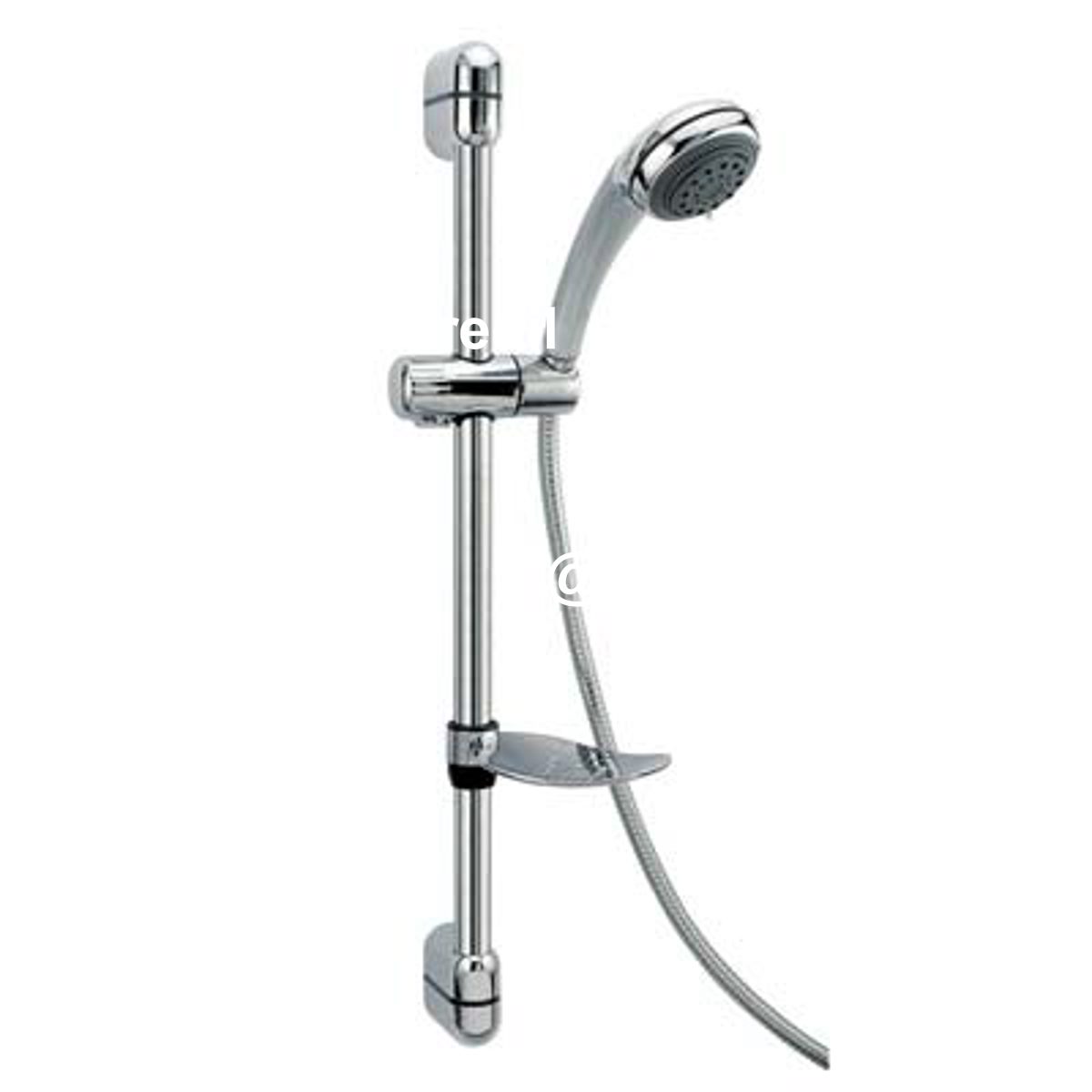 SALISCENDI DOCCETTA 3 GETTI JET ABS CROMATO TUBO MM 25 + FLEX CM 150 + D.MM 80 - 07709505